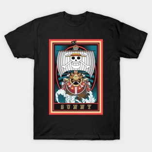 One Piece - Thousand sunny pirates ship T-Shirt